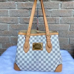AUTHENTIC LOUIS VUITTON HAMPSTEAD MM IN AZURE